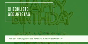 Checklistet Geburtstag