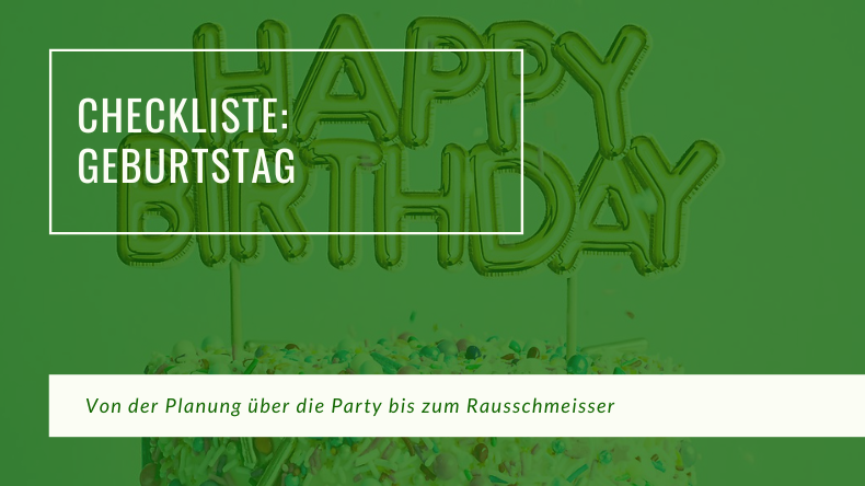 Checklistet Geburtstag