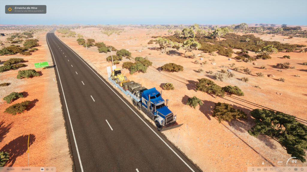 schild überfahren mit LKW